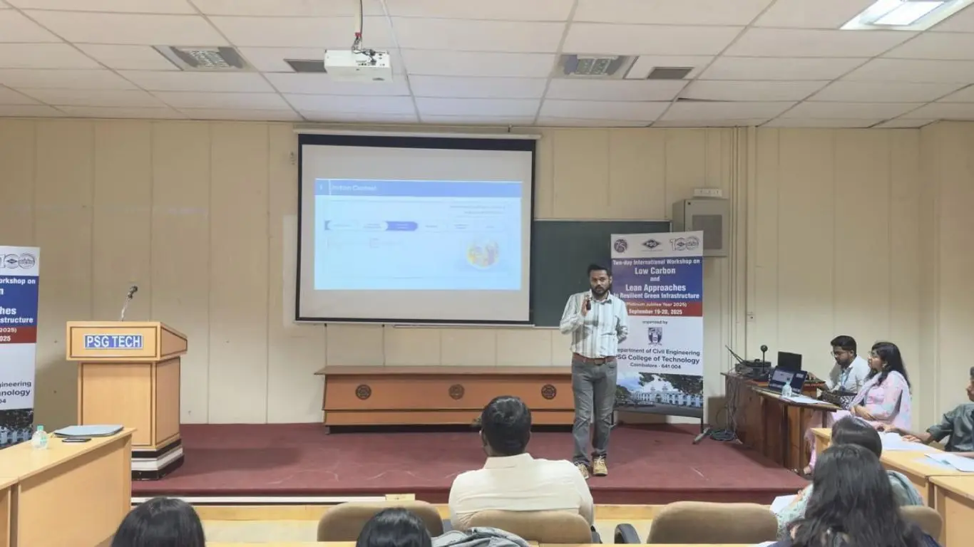 Keynote Talk at International Workshop on Low Carbon & Resilient Green Infrastructure Event - Yatzar Creations 1 (3)