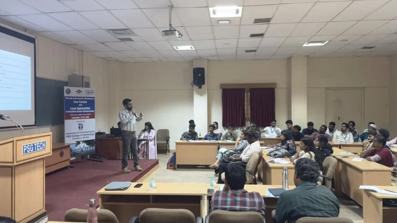 Keynote Talk at International Workshop on Low Carbon & Resilient Green Infrastructure Event - Yatzar Creations 1