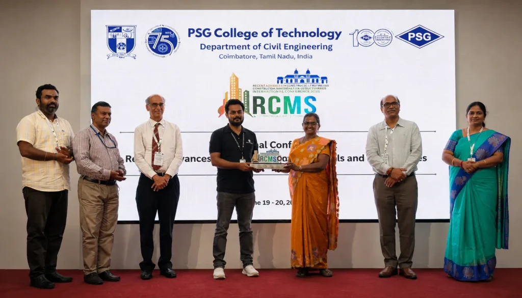Recent Advances in Construction Materials and Structures 2026 (RCMS 2026) At PSG TECH,Coimbatore