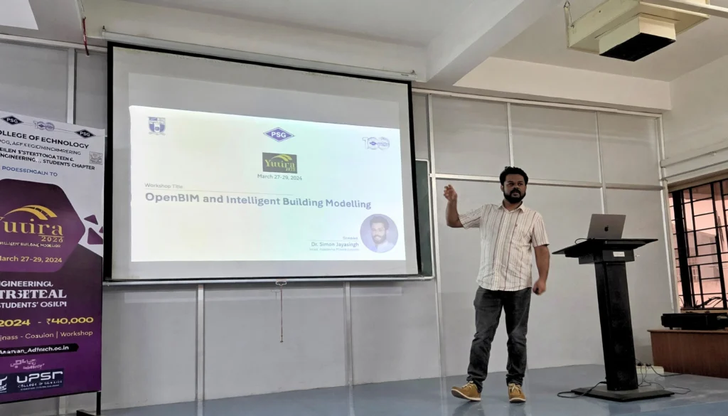 Workshop on – openBIM and Intelligent Building Modelling At PSG TECH,Coimbatore