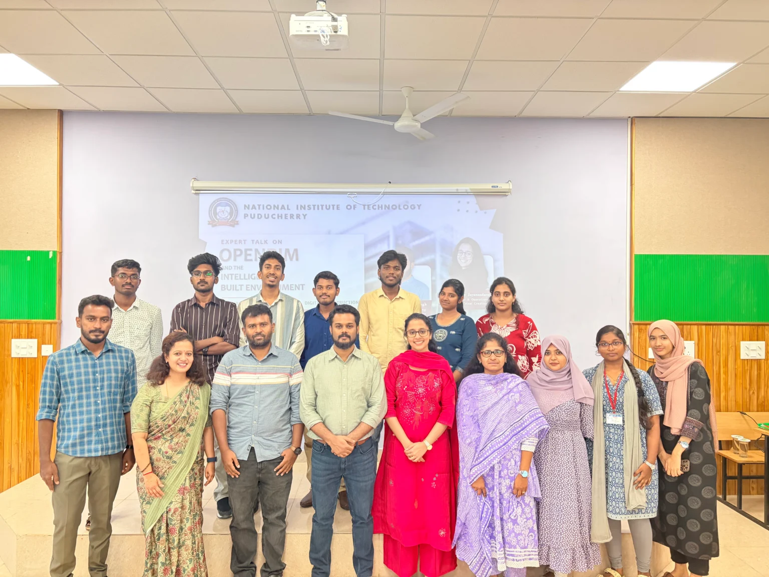 Participants attending the OpenBIM workshop at NIT